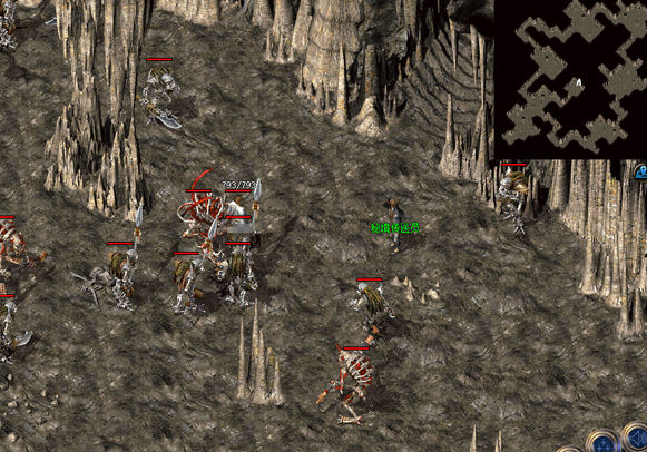 地图聚集于开始的玛法砍掉了大量导